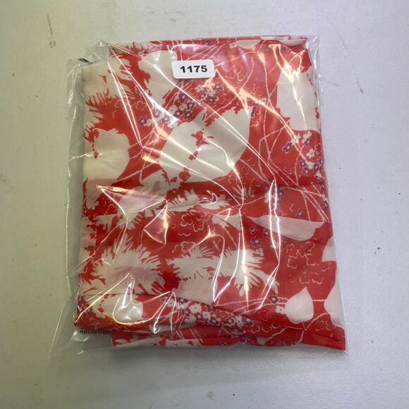 Armand Ventilo Floral Silk Midi Skirt orange red women's size 42 - Picture 12 of 12